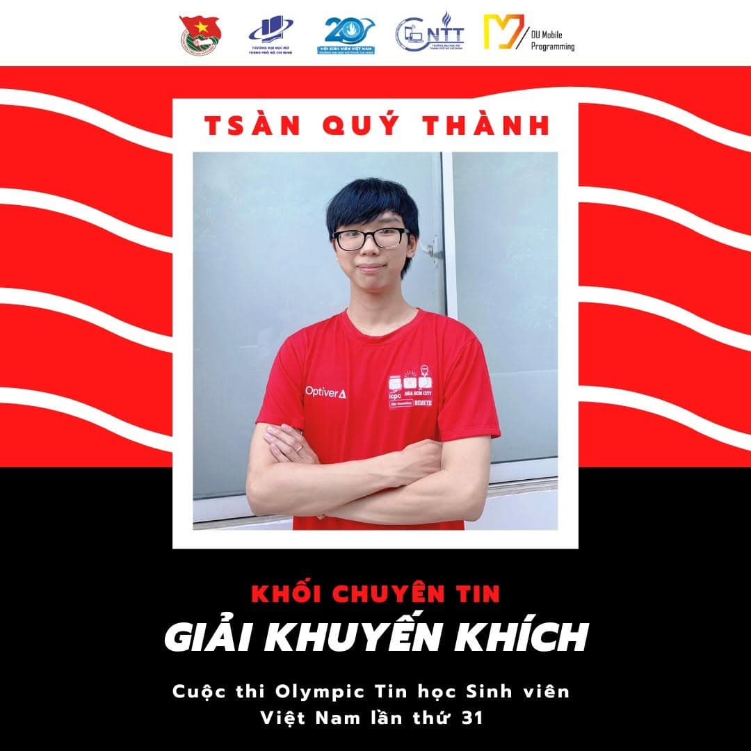 CONGRATULATIONS TO MPC MEMBERS AT THE 31ST VIETNAM STUDENT INFORMATICS OLYMPICS